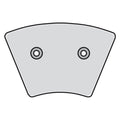 MCS brake pads front. Organic - 519255