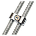 Motion Pro Motion Pro, throttle / idle cable clamp. Chrome, 7mm