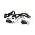 Fastline, below bar LED turn signal set. Chrome