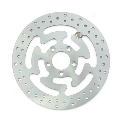 Brake rotor rear, drilled. Zinc plated steel - 901137