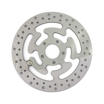 Brake rotor, left front. Polished stainless - 901138