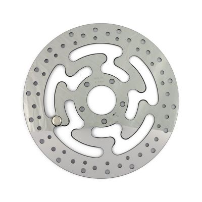 Brake rotor, right front. Polished stainless - 901139