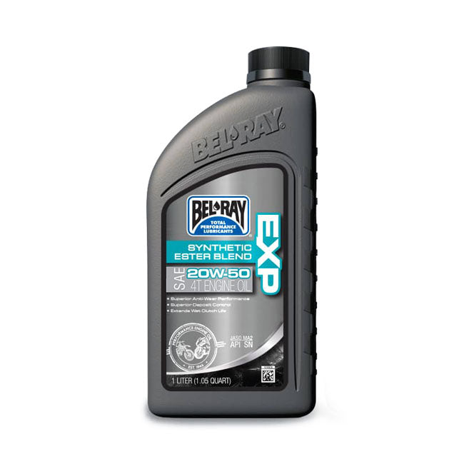 Bel-Ray EXP semi-synthetic motor oil 20W50. 1 liter