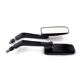Black action mirror set. Blue tinted glass