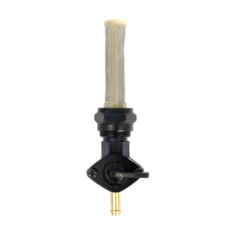 Petcock, late custom style, down outlet