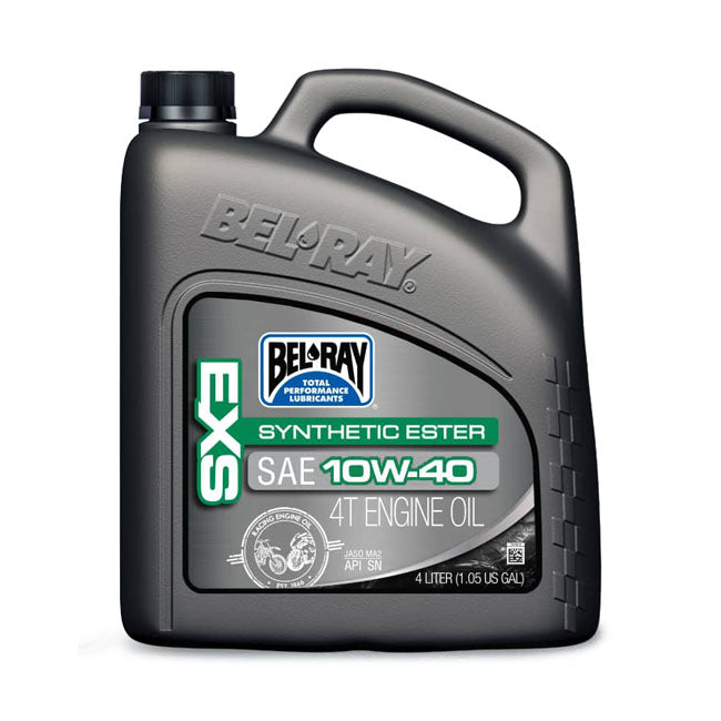 Bel-Ray EXS full synthetic Ester 4T engine oil 10W-40. 4L