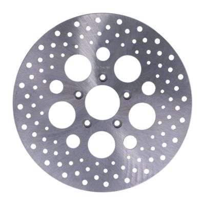 Brake rotor L/R front, 11.5" drilled stainless - 961925
