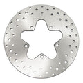 Brake rotor drilled rear, 11.5". Stainless - 961927