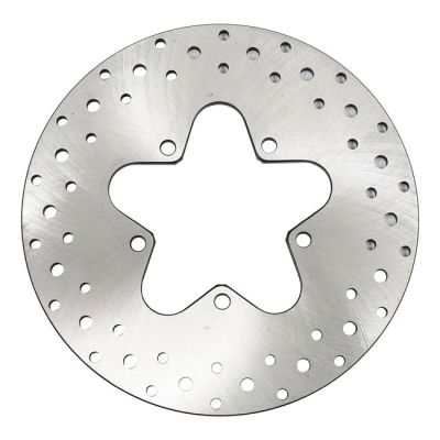 Brake rotor drilled rear, 11.5". Stainless - 961927