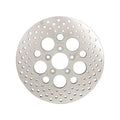 Brake rotor rear. Polished stainless drilled 11.5" - 961935