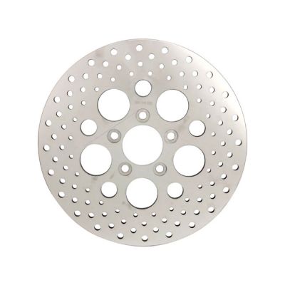 Brake rotor rear. Polished stainless drilled 11.5" - 961935