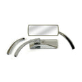 Custom rectangular mirror. Chrome