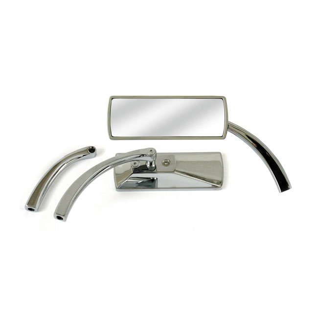 Custom rectangular mirror. Chrome