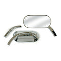 Custom oval mirror. Chrome
