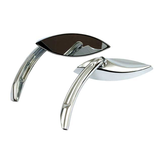 Snake eye mirror set. Chrome