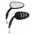 LED billet turn signal mirror set. Black