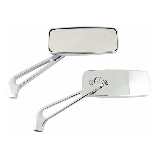 Street-rage mirror set, chrome