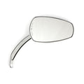 Slipstream mirror set. curved stem, chrome