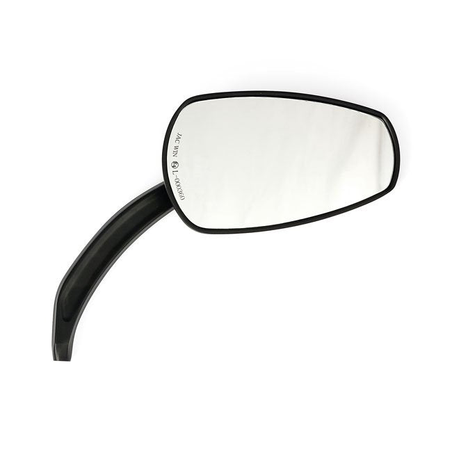 Slipstream mirror set. curved stem, black