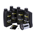 VSpec / MCS engine oil service kit. Chrome. 4L. 20W50 Mineral – 86-98 FLT/Touring (NU)