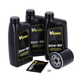 VSpec / MCS engine oil service kit. 20W50 Synthetic – 84-99 Softail; 87-94 FXR model; 86-20 XL Sportster (NU)