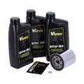 VSpec / MCS engine oil service kit. 20W50 Synthetic – 84-99 Softail; 87-94 FXR model; 86-20 XL Sportster (NU)