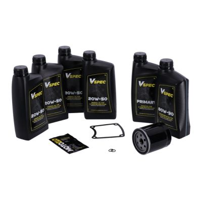VSpec / MCS Big Oil service kit. Mineral. Black filter – 86-98 FLT/Touring (NU)
