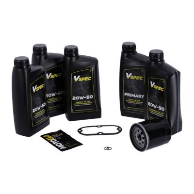 VSpec / MCS Big Oil service kit. Mineral. Black filter – 99-06 Softail 99-05 Dyna (NU)