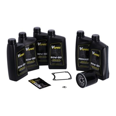 VSpec / MCS Big Oil service kit. Mineral. Black filter – 99-06 FLT/Touring (NU)