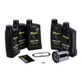 VSpec / MCS Big Oil service kit. Full synthetic. Chrome filter – 84-98 Evo Softail (NU)