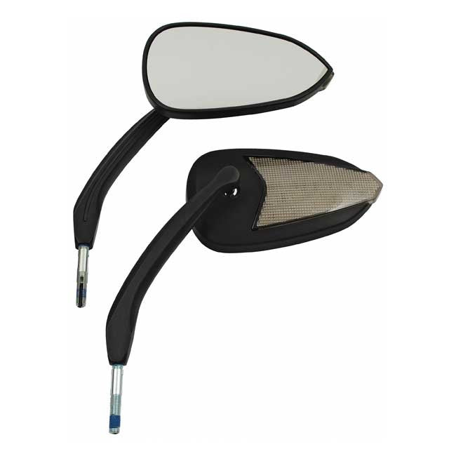 Fury, LED turn signal mirror set. Black
