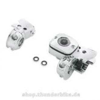 Chrome Clutch Bracket&Master Cylinder Resevoir Kit